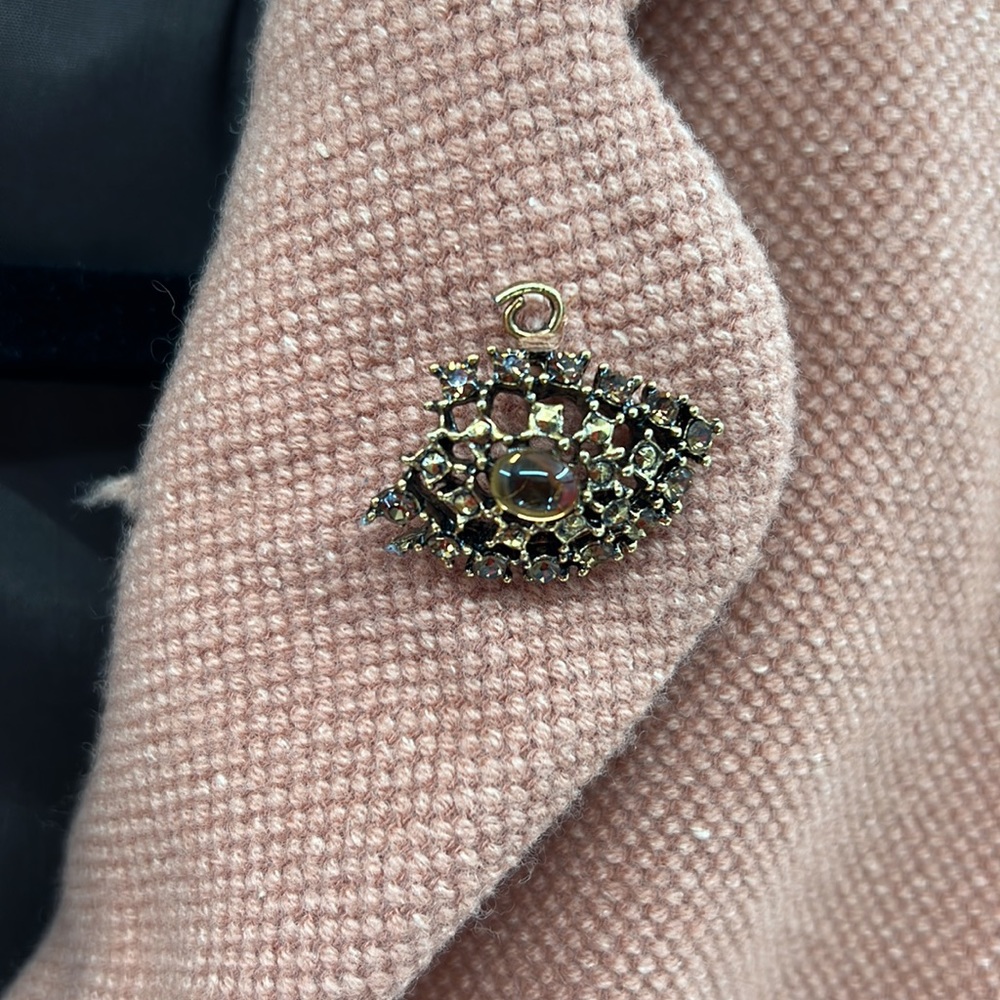 Kay Unger Wool/Silk Blazer - Orange Rust - 4 - image 4